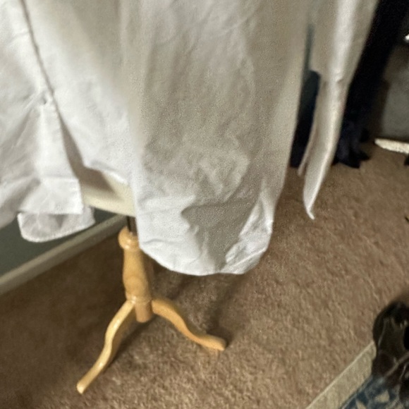 Lattelier asymmetric crisp white shirt size L - Picture 3 of 5